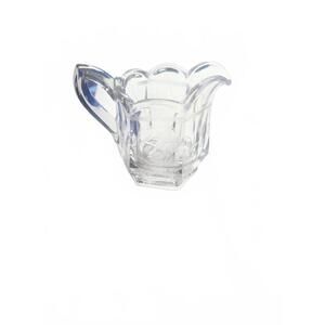 Clear Glass Creamer Pitcher with Handle